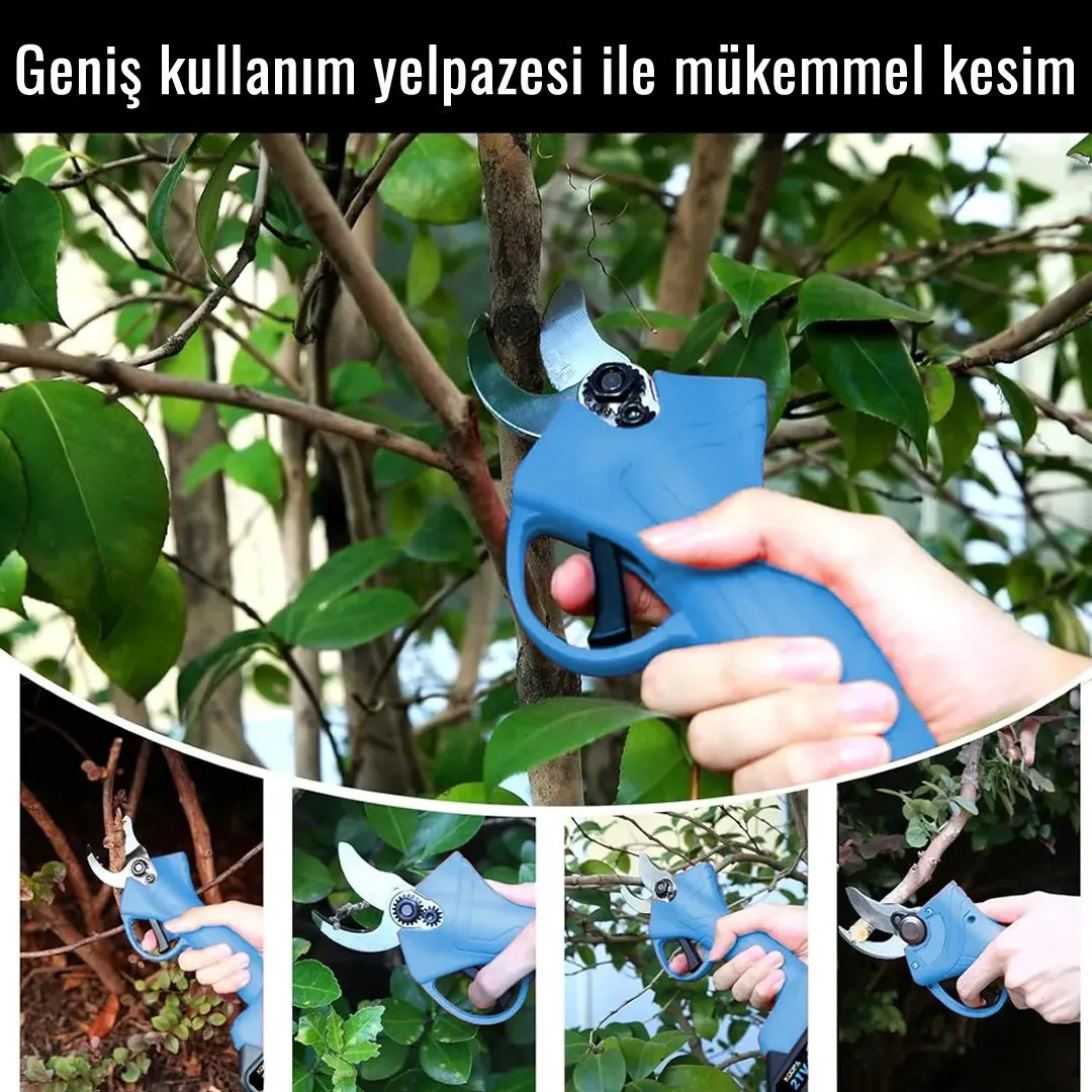 Profesyonel Akülü Dal Budama Makası