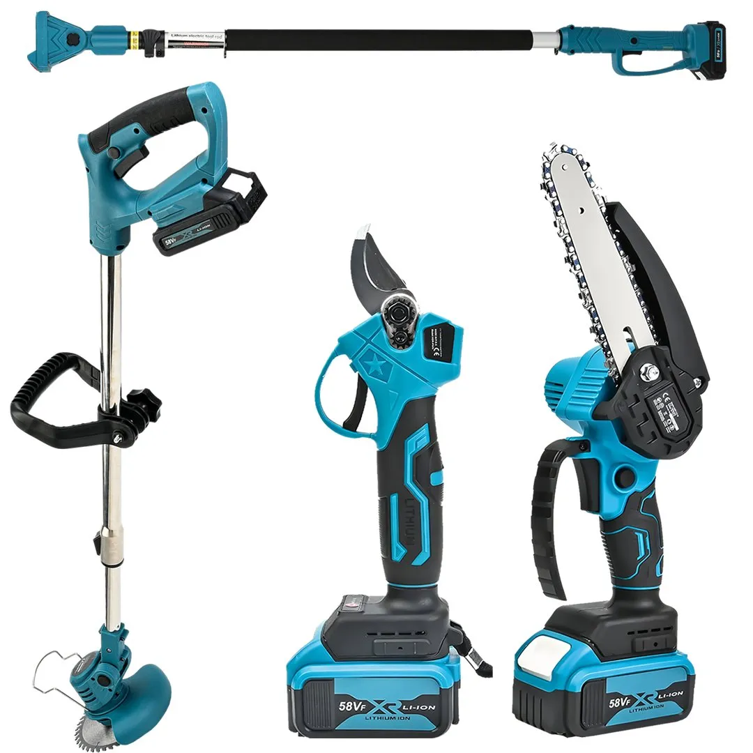 Akülü Teleskopik 4lü Set Dal Budama Seti