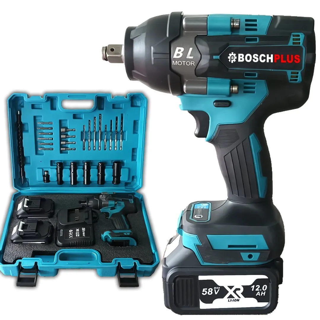 Yeni Profesyonel Kömürsüz Akülü Somun Sıkma Sökme Seti 600Nm