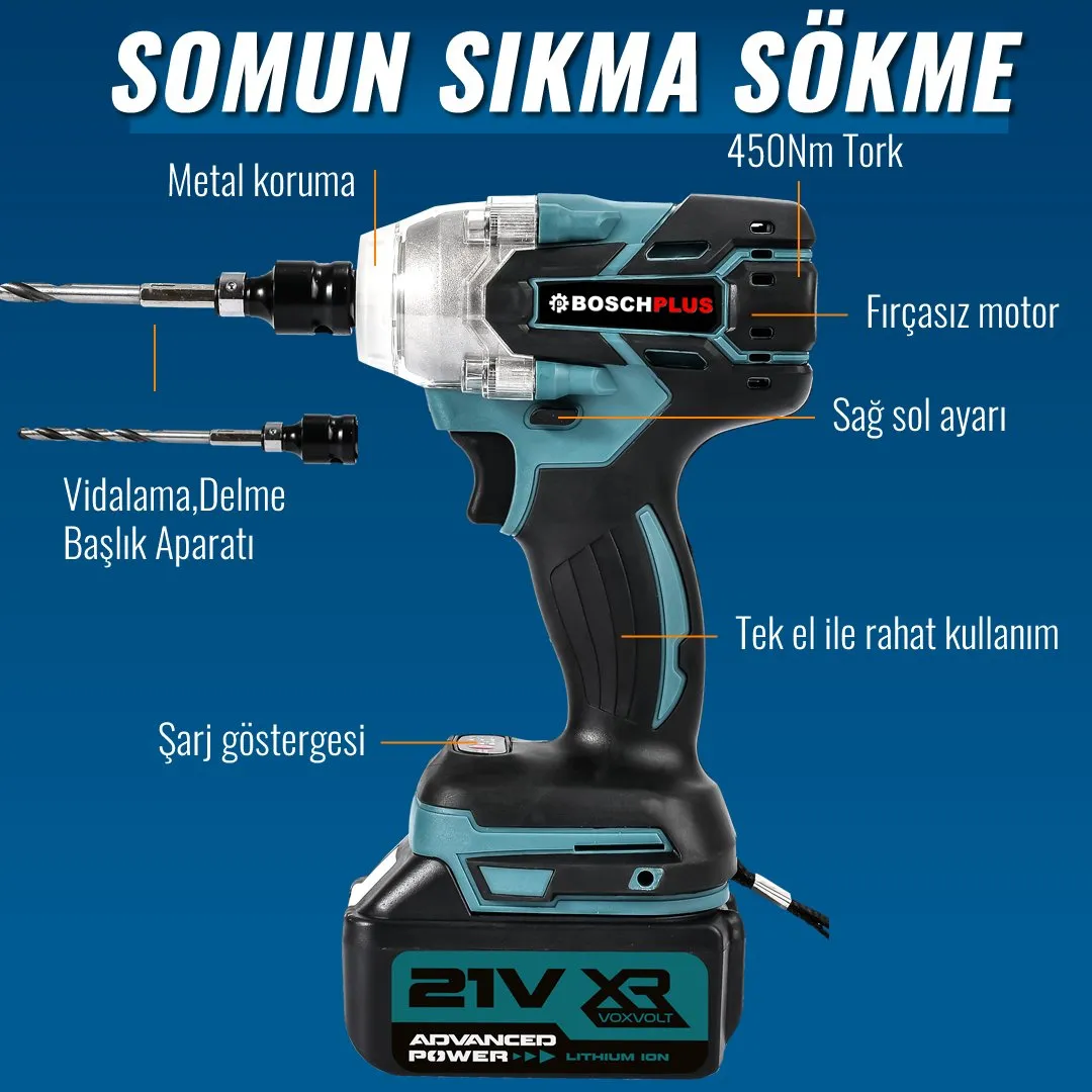 BoschPlus Akülü 6 lı Grup Set