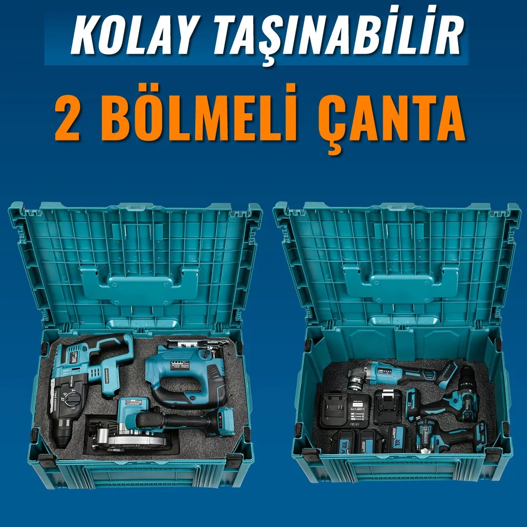 Profesyonel Akülü 6lı Set