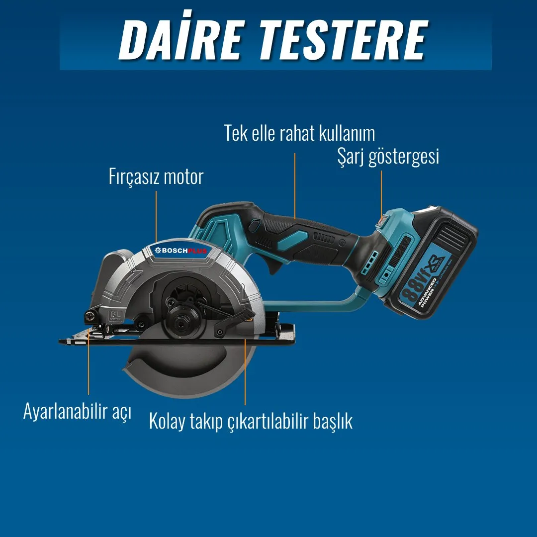 Profesyonel Akülü 6lı Set