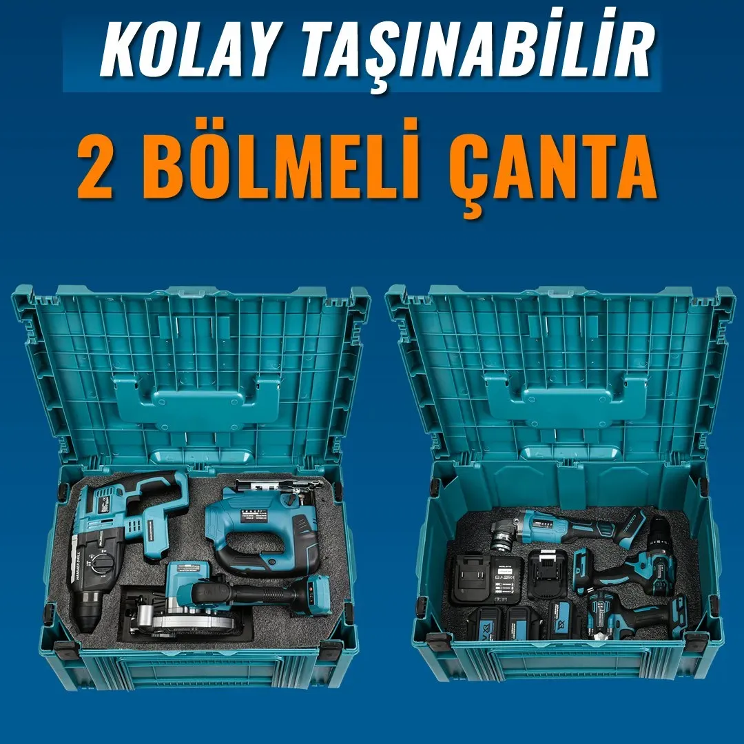 Profesyonel Akülü 6lı Set