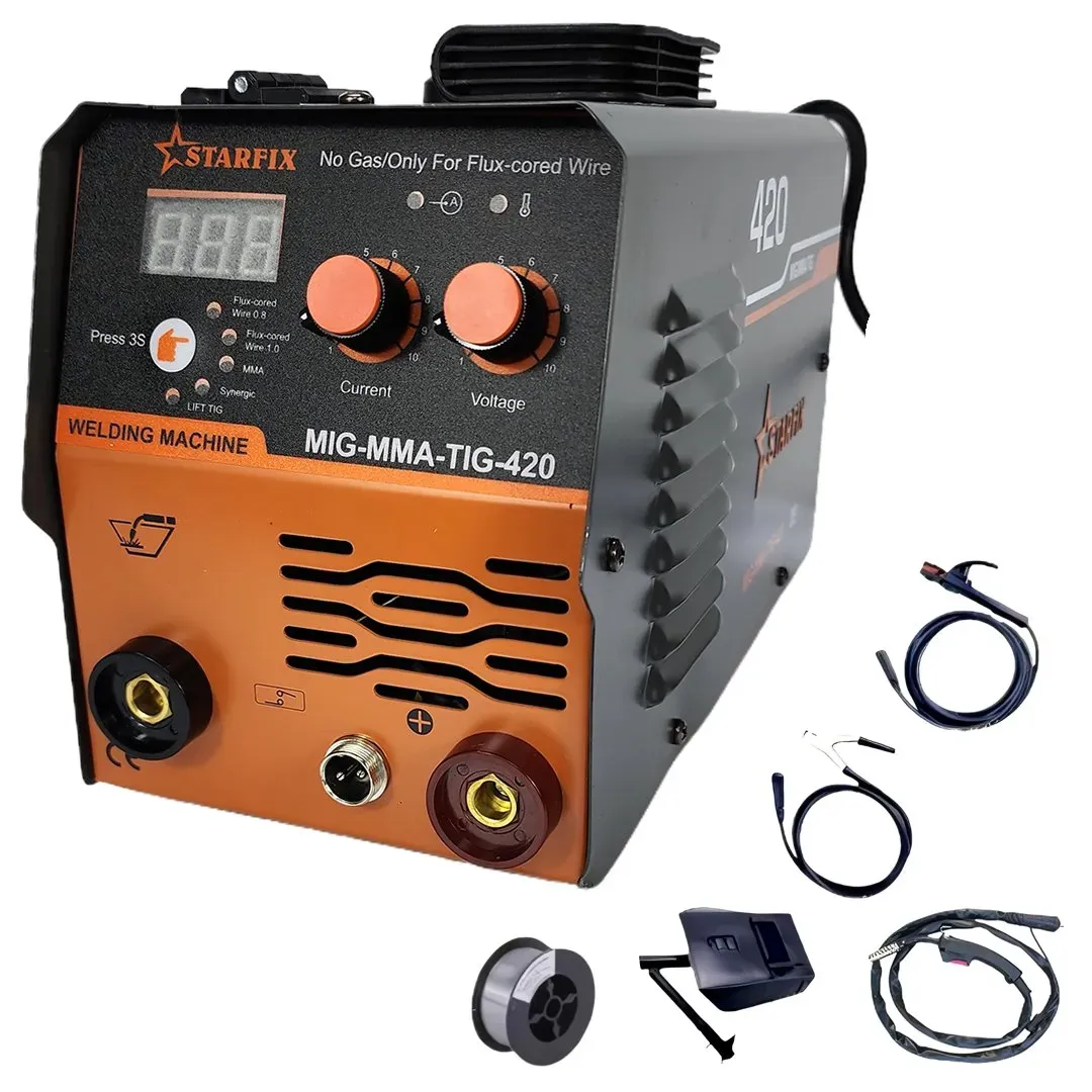 Starfix MIG MMA TIG 420 3 Fonksiyonlu Gazsız Gaz Altı Kaynak Makinesi