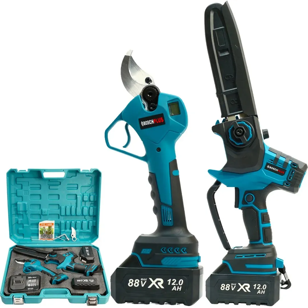 Profesyonel 2li Bahçe Set Dal Budama Makası ve Dal Budama Testeresi