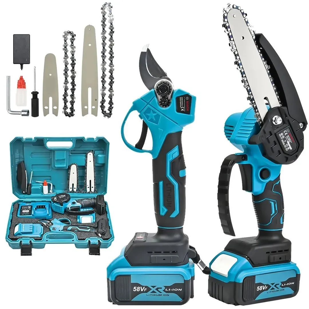 Akülü Makaslı Dal Budama  ve Testere 2Li Set